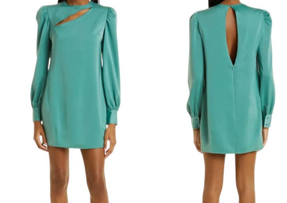 Kimberly Goldson dress Belle cutout long sleeve minidress Small S